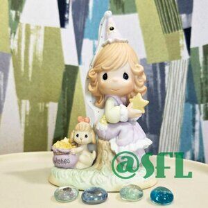 Precious Moments Twinkle Twinkle You're A Star Figurine EUC Kidcore Pastel Color